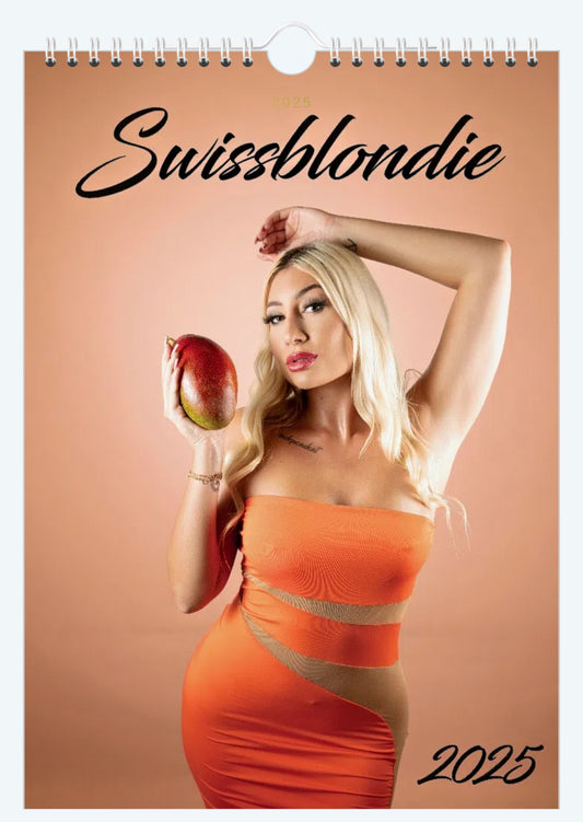 Kalender 2025 A4 SWISSBLONDIE MANGO-Edition